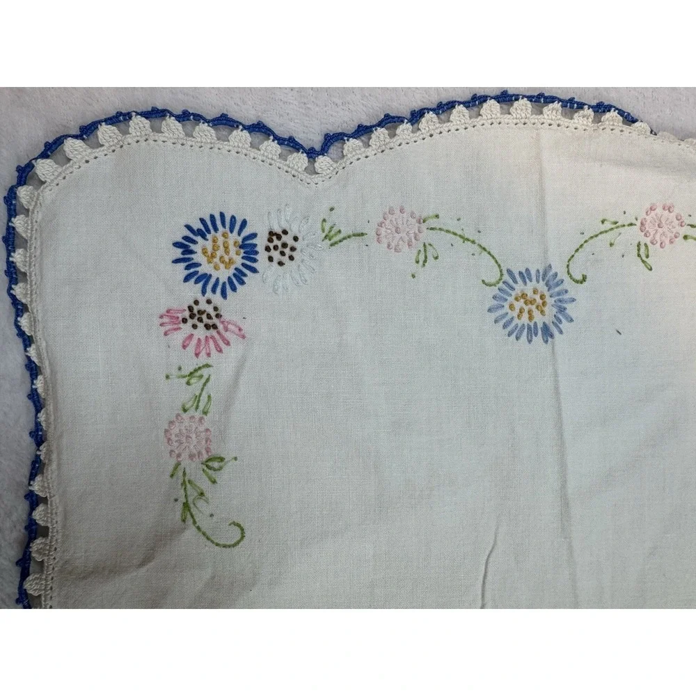 Lot Vtg Assorted Sizes Mixed Lot Cotton‎ Linen Runners Pillowcase Floral Dog